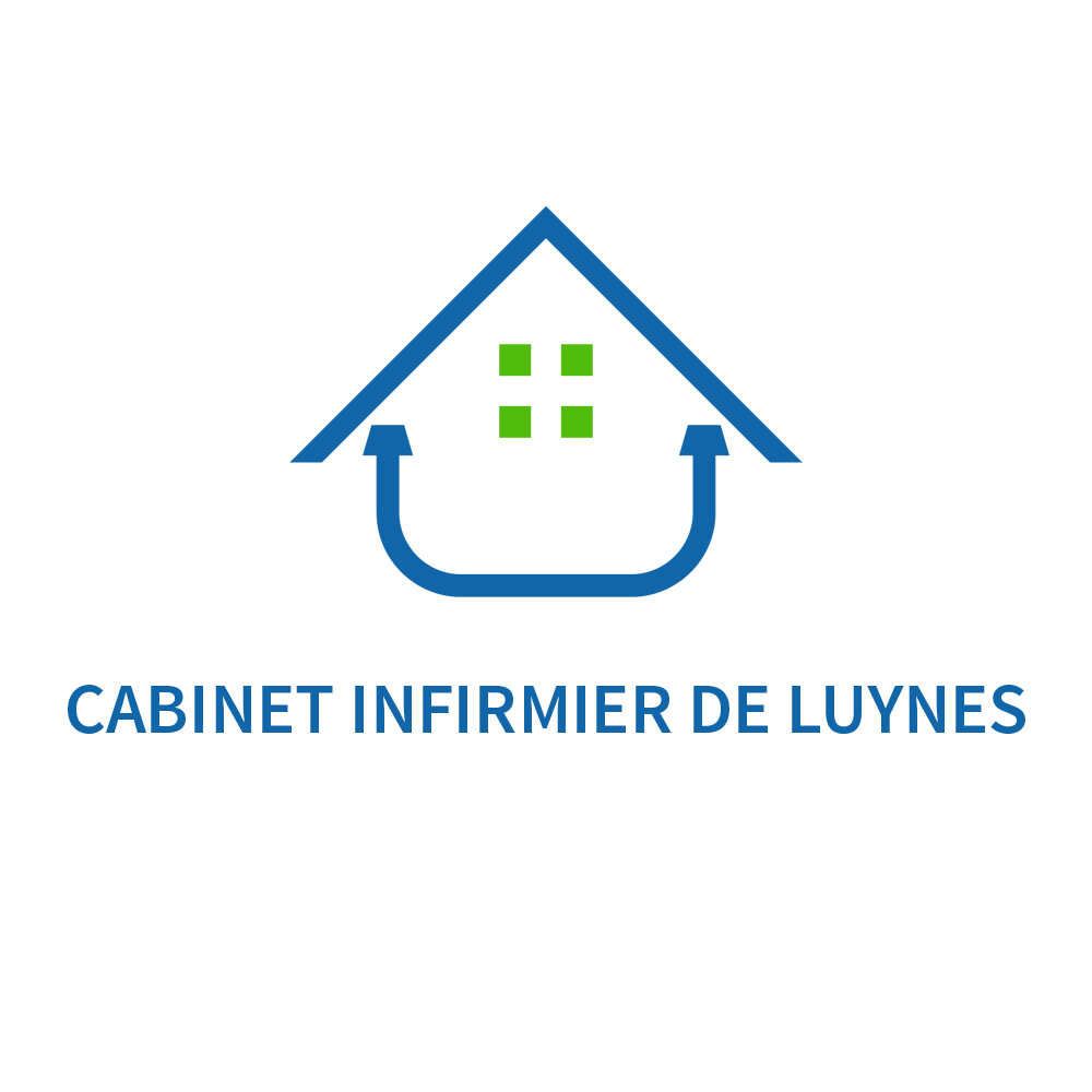 le logo vert et bleu du Cabinet Infirmier de Luynes des infirmières